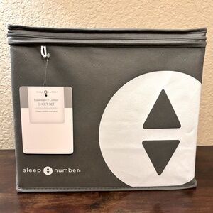 Sleep Number K Sheet Set Essential Fit Cotton Flextop Eastern King WHITE